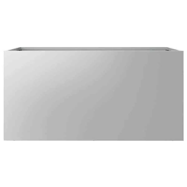 vidaXL Silverfärgad planteringslåda 62x30x29 cm galvaniserat stål 841594