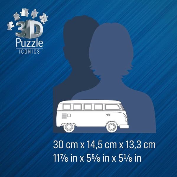 Ravensburger - 3D-pussel Combi T1 Volkswagen 162 delar Blå