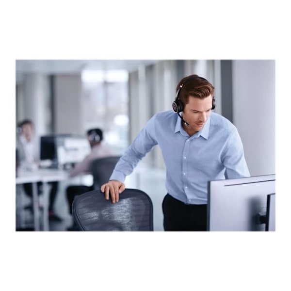 Jabra Evolve 75 MS headset - Trådlöst - Stereo - Svart - Aktiv brusreducering