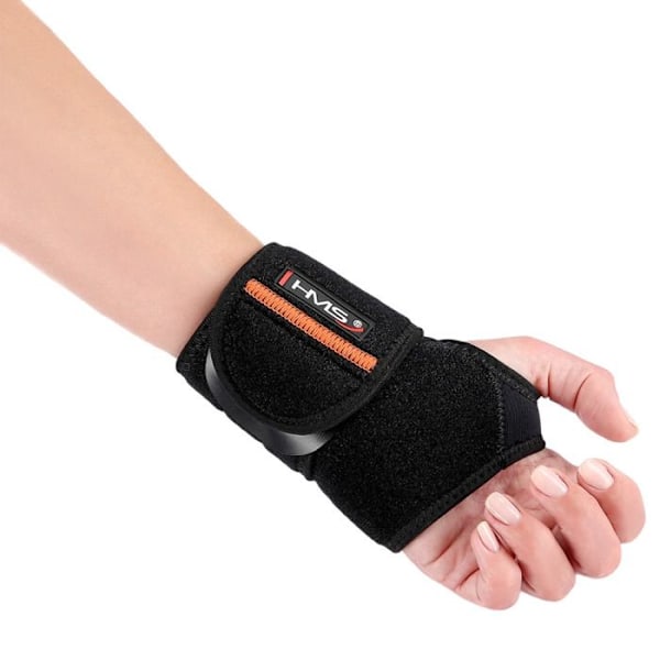 Handled för handleden - HMS - NA1769 - Bekväm - Styvhet - Justerbar svart/orange