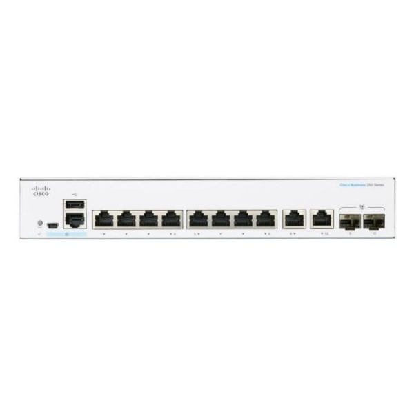Cisco CBS250-8T-E-2G-EU Smart 8-ports GE, Ext PS, 2x1G Combo