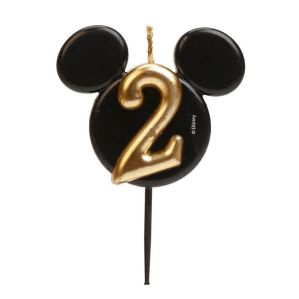 Mickey Mouse ljusstake - Siffra 3 Svart
