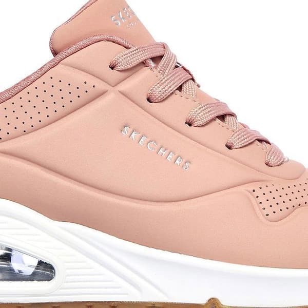 Uno Sneaker - SKECHERS - Durabuck - Spetsar - Dam - Rosa rosa 35 1/2