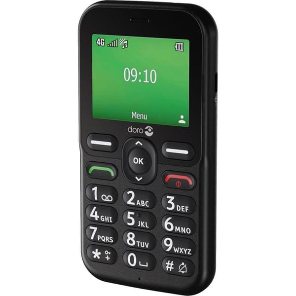 Mobiltelefon Doro Leva E10 2,4” 4G Nano SIM Svart