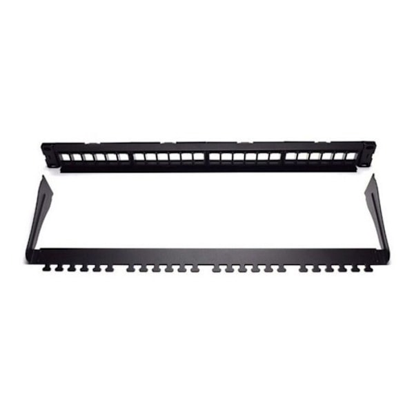 Patchpanel - WP - WPC-PAN-BUP24 - 24 portar - Kategori 5e/6/6e - Svart Svart