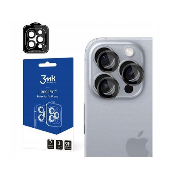 3mk Skydd av objektiv Pro Svart (ME) för Apple iPhone 16/16 Plus