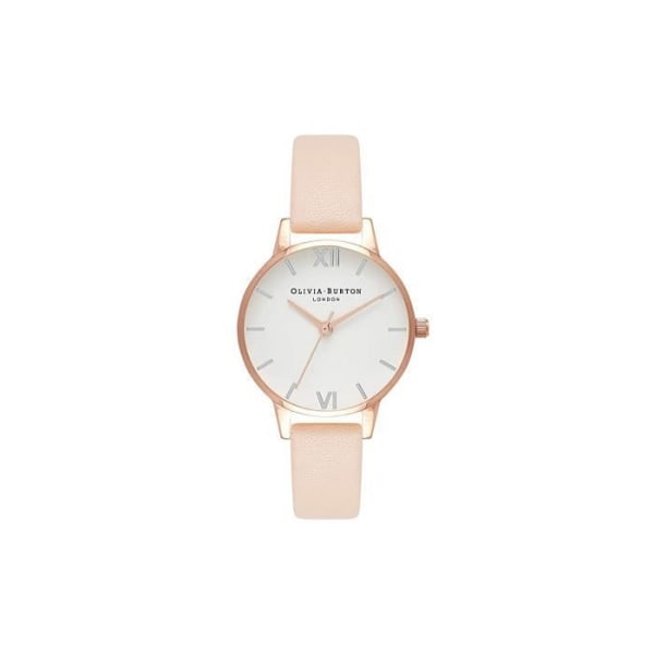Olivia Burton analog kvartsklocka för kvinnor med läderrem OB16MDW21 4927