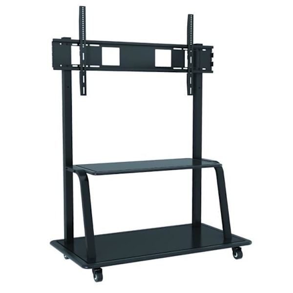 Techly ICA-TR30 bärbar platt vagn - Svart - 2,54 m (100") - TV - 140 kg - 1200 x 600 mm Svart