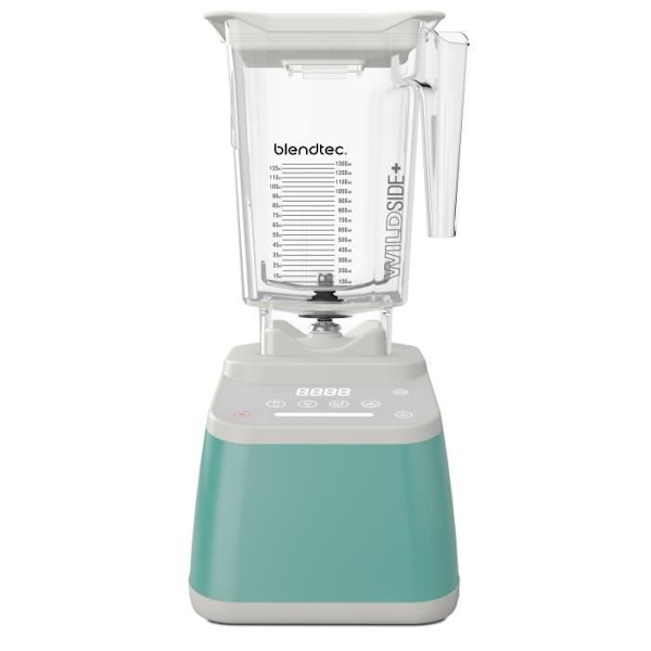 BLENDTEC Power Designer 625 klassisk mixer - Sea Foam Blue - 1500W - 6 hastigheter + Pulse - 4 program Blått havsskum