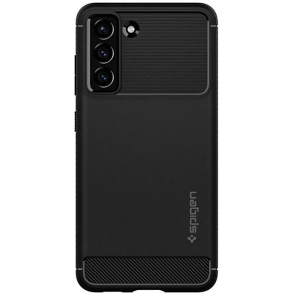 Fodral - SPIGEN - Robust rustning - Svart - Halkfri - Flexibel silikon Svart
