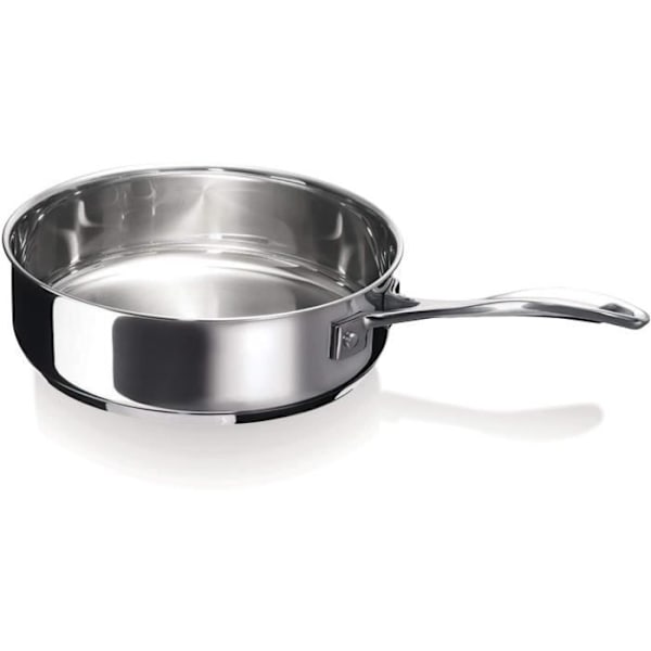 Stekpanna + lock Chef D: 24 cm - rostfritt stål rostfritt stål