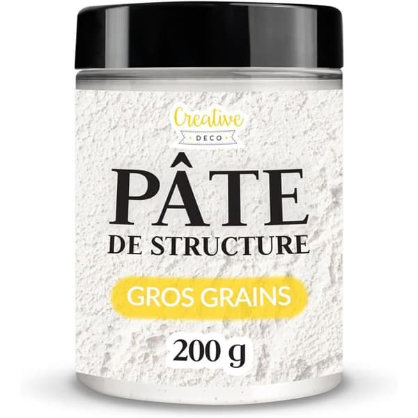 Creative Deco Strukturpasta Grov Korn 200 g Vit