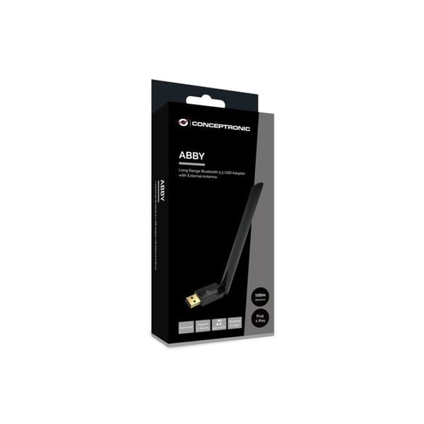 CONCEPTRONIC ABBY17B Long Range Bluetooth 5.3 USB Adapter - Extern antenn