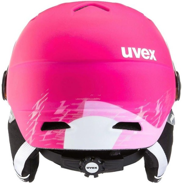 Uvex - 9003 - Junior Visor Pro - Skidhjälm för barn - med visir Matt rosa 52 cm