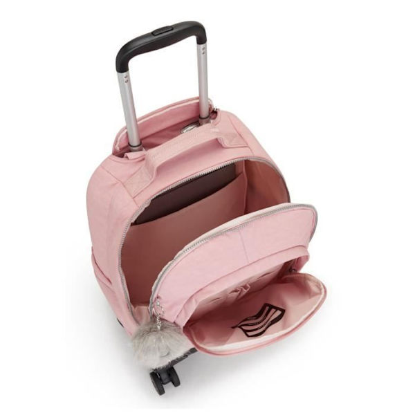 Kipling Back To School Print Zea L Trolley Ryggsäck - Brudrosa - För barn - Tjej rosa