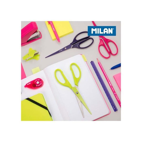 Kontorsax - Milan - Syra-blå modell - 17 cm - Huvudfärg: Blå