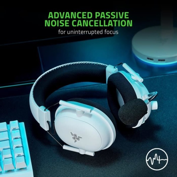 RAZER BLACKSHARK V2 PRO WHITE EDIT Gaming Headset - Trådlöst headset för e-sport