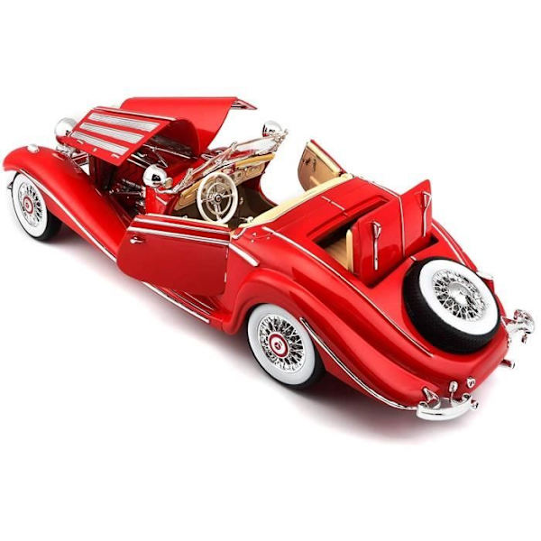 Samlarfordon - MAISTO - Mercedes Benz 500K Spezialroadster - Röd - 14 år och äldre Mercedes Benz 500k typ