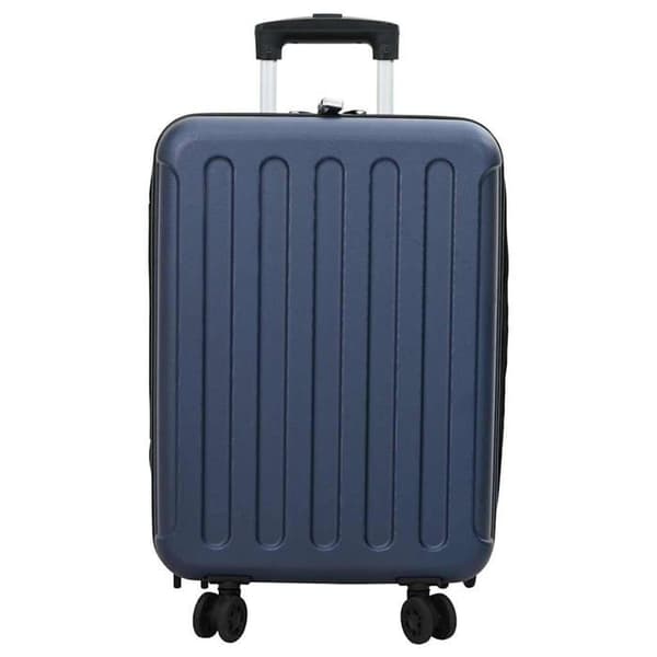 Modern rektangulär resväska - vidaXL - 34x23x55,5 cm - Mörkblå - Plast ABS - Rymlig förvaring Mörkblå