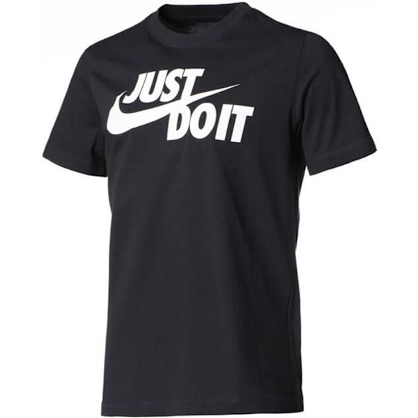 NIKE T-shirt med kort ärm - Män - Svart Helt svart med vit bokstäver S