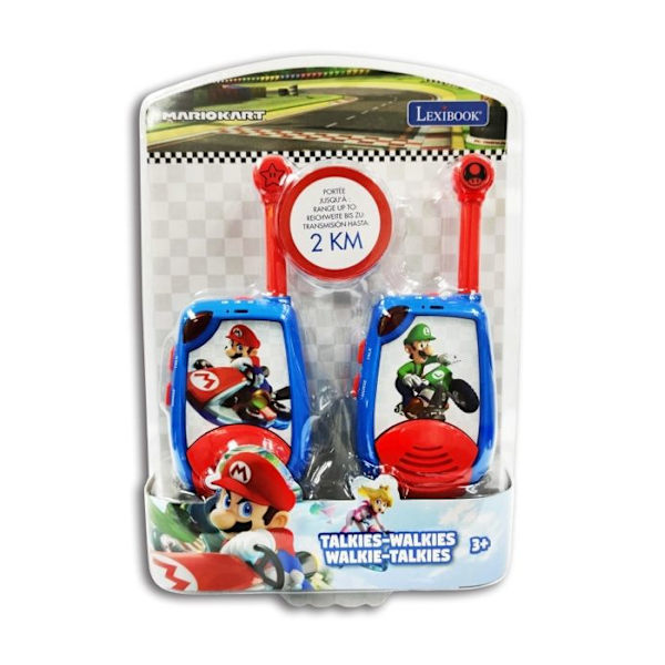 Mario Kart Digital Walkie-Talkies - LEXIBOOK - Räckvidd 2 km - Morsekodljusfunktion Blå