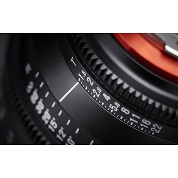 Samyang Xeen 85mm T1.5 Micro 4/3 / Skala i meter