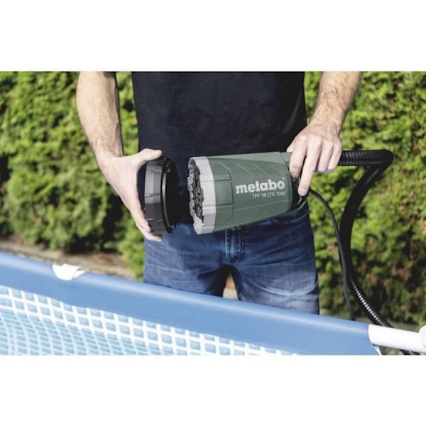 Dränkbar pump - METABO - TPF 18 LTX 7000 - 7000 l/h - 9 m - Batteridriven