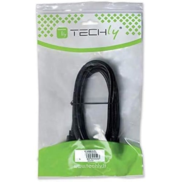 DisplayPort-kabel - TECHLY - ICOC DSP-H12-020 - Upplösning 4K - Färg Svart - Garanti 2 år