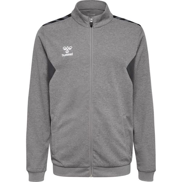 Hummel Authentic barn zip-up polyester träningsjacka - grå grå 6 år