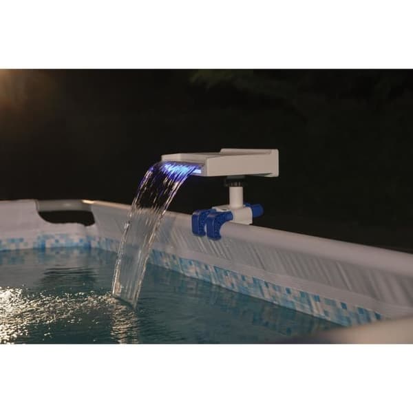Fontänfall - Bestway - För ovanmarkspool - Med LED Vit