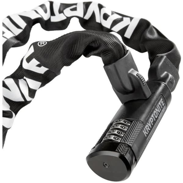 Kryptonite Keeper 712 Combo I.C. - Cykellås - 120 cm vit/svart vit svart