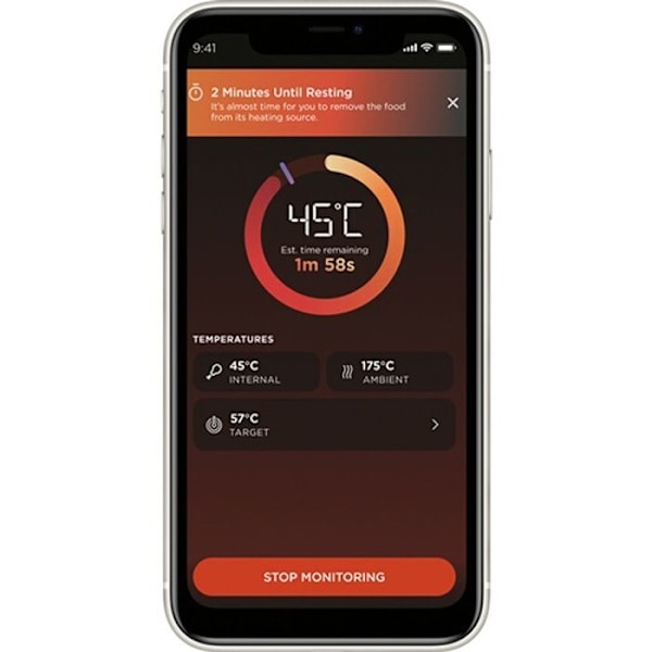 Temperatursond - Ninja - ProChef - Bluetooth - Resistens 370 °C - Inomhus/utomhus användning