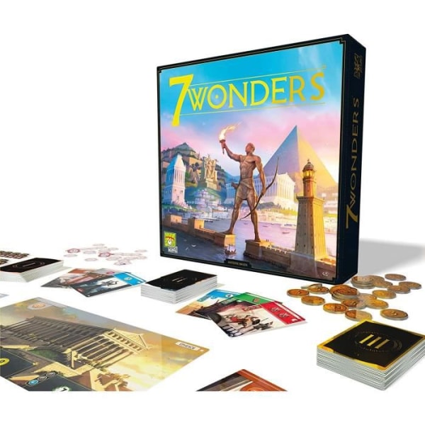 Produktionsvila | 7 Wonders - Ny utgåva | Unbox nu | Brädspel | Från 10 år | 3 till 7 spelare | 30 minuter