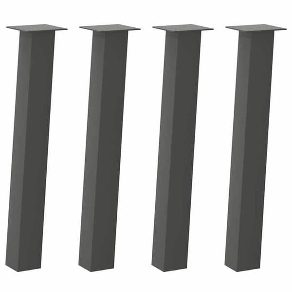 vidaXL Consolebords ben 4 delar Antracit 72 cm Stål 4012506