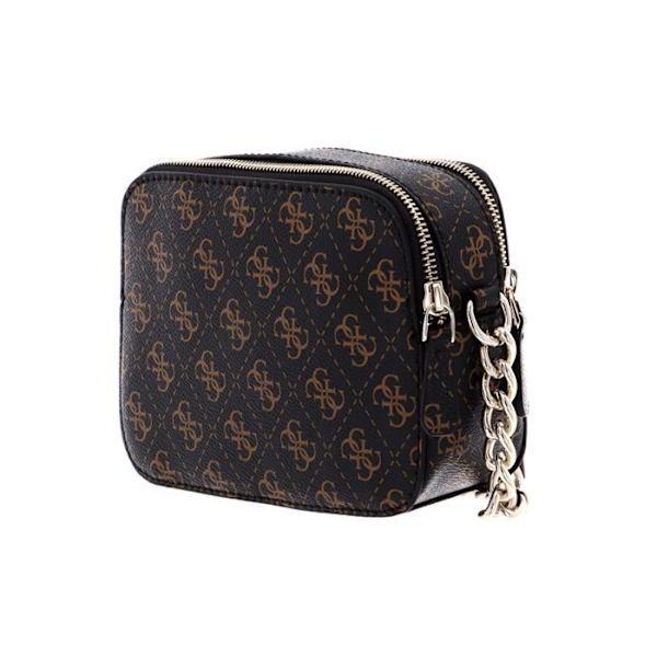 Axelväska - GUESS - Noelle Crossbody Camera - Brun - 2 fack - 450 g kastanj