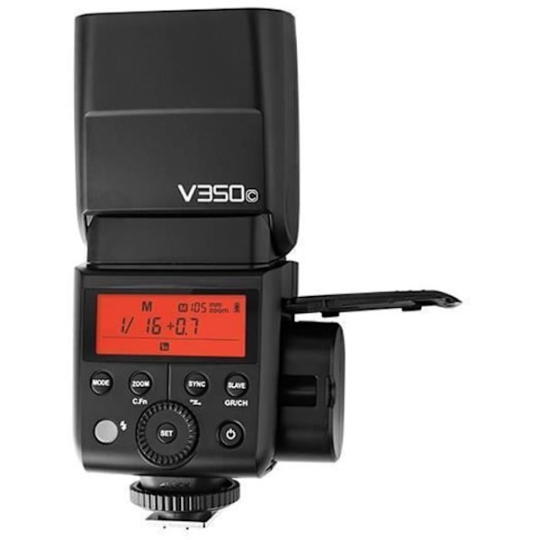 Godox V350C, kompaktblixt, svart, 1,7 s, Canon, 0,1 s, 36 m