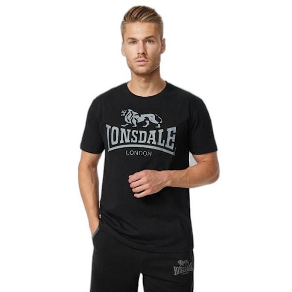 Lonsdale Kingswood T-shirt - svart/grå - M Svart/grå XXXL