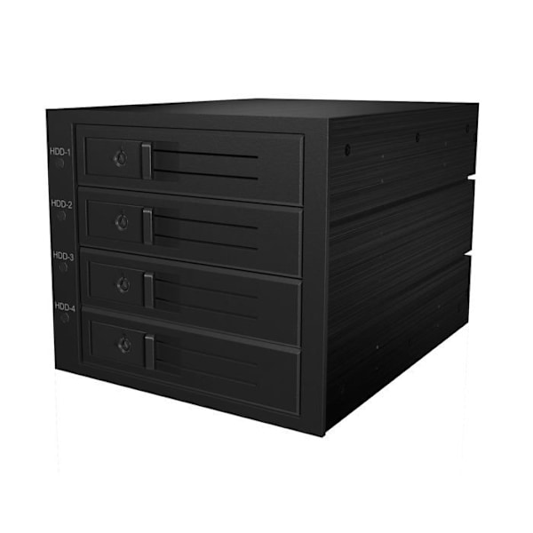 Rack - tillbehör för Icy box-skåp - IB-564SAS-12G - Backplane IcyBox 4x SATA/SAS 3,5''HDD 3x5,25'', 1xMini SAS HD Svart