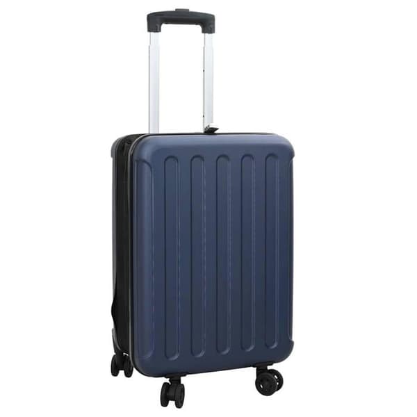 Modern rektangulär resväska - vidaXL - 34x23x55,5 cm - Mörkblå - Plast ABS - Rymlig förvaring Mörkblå