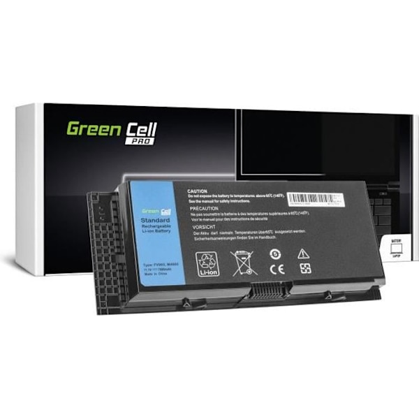 Batteri - Green Cell - FV993 R7PND X57F1 - 7800mAh - 11.1V - Kompatibel med Dell Precision
