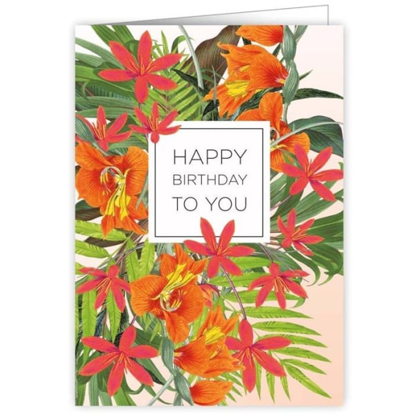 Quire samlingar - 0448 - Quire Botanic Bliss Blommigt födelsedagskort