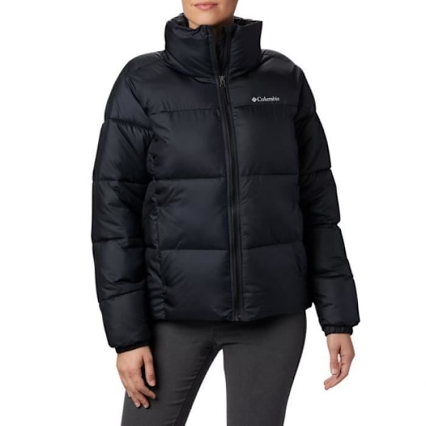 Columbia PUFFECT dunjacka - Ref. 1864781-010. Svart färg. Detaljer. - Krage. - Thermarator™ isolering. - Hakskydd. - Svart jag