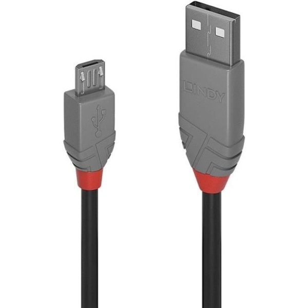 USB 2.0 typ A till Micro-B kabel - Anthra Line - 3m - LINDY