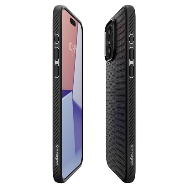 Spigen Liquid Air - Fodral till iPhone 15 Pro Max - Mattsvart Matte svart