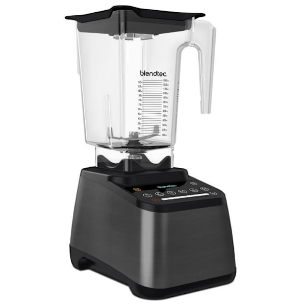 Power Designer 725 klassisk mixer - Gun Metal - BLENDTEC - 1800W - 10 hastigheter + Pulse - 2,5L pistolmetall