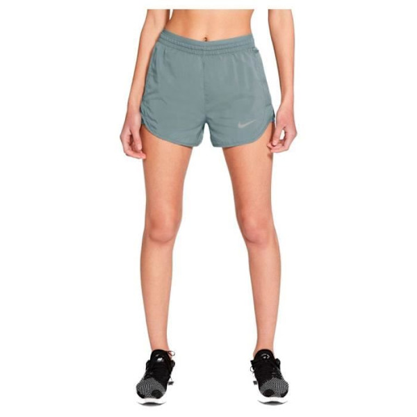 Kort löpning - Nike - Tempo Luxe 2IN1 - Grå - Dam - Andningsbar - XS