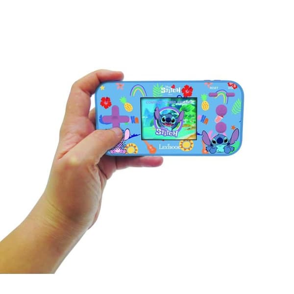 Färgglad Stitch Cyber Arcade Pocket bärbar spelkonsol BLÅ
