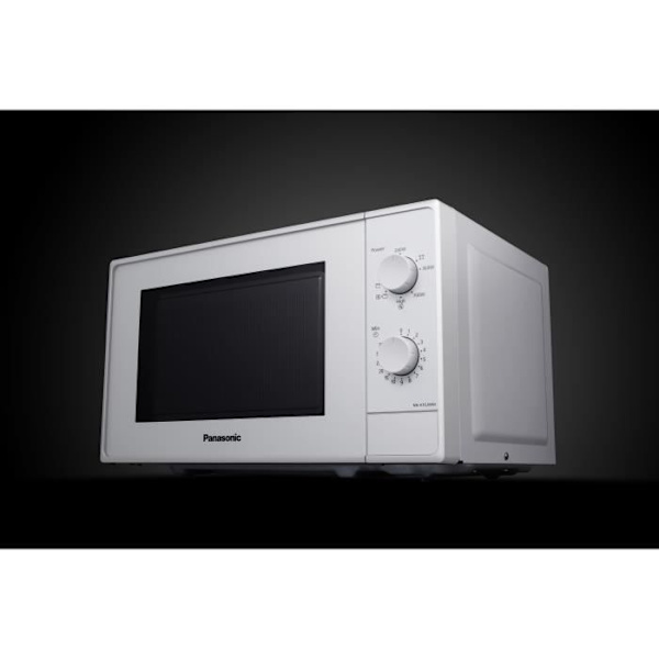 Panasonic NN-K10JWMEPG Fyr Microvågsugn Kombinerad Grill, Rotationsfat 20L, 800W, Avfrostning, 5 Effektlägen, Timer