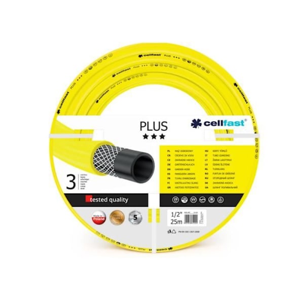 Cellfast Plus trädgårdsslang 1/2" 25m Gul