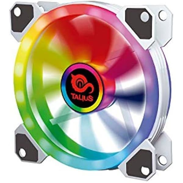 RGB-fläkt - Talius - Iris Spectrum - 12 cm - 36 cfm - Vit Vit